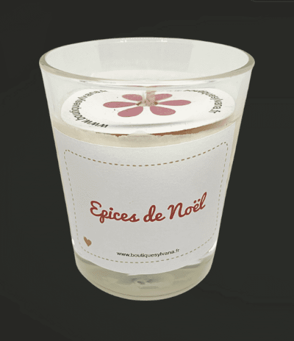 Bougie senteur "épices de Noël"