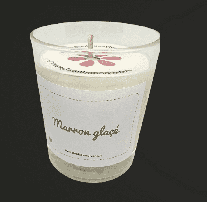 Bougie senteur marron glacé