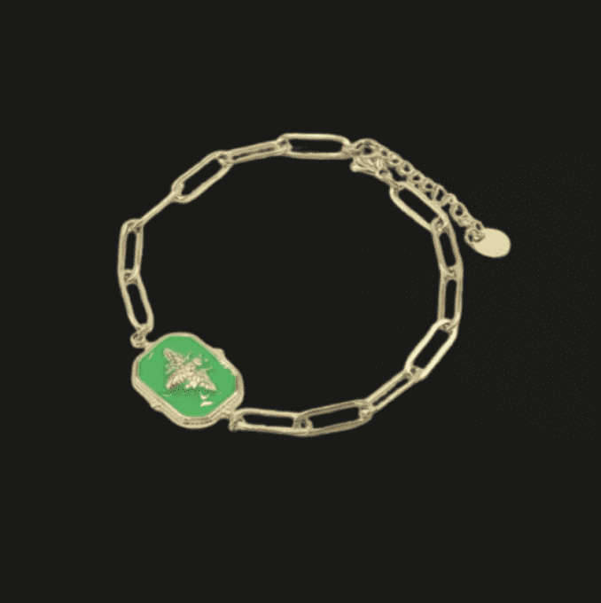 Bracelet abeille - Vert