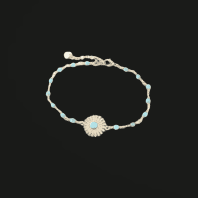 Bracelet marguerite - Turquoise