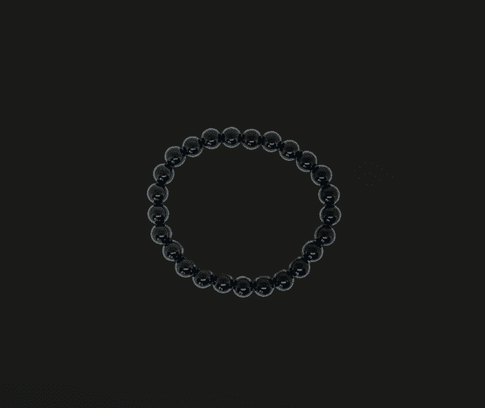 Bracelet - Onyx noir 