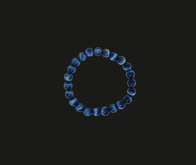 Bracelet - Oeil de tigre bleu clair 