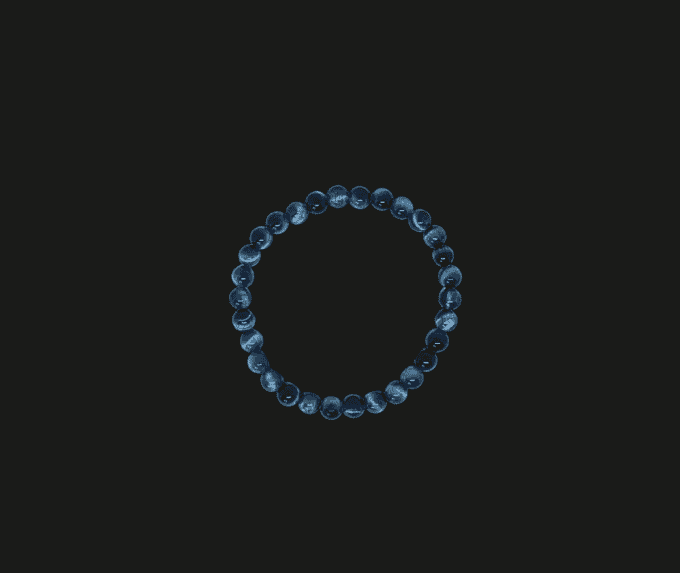 Bracelet - Oeil de tigre bleu clair